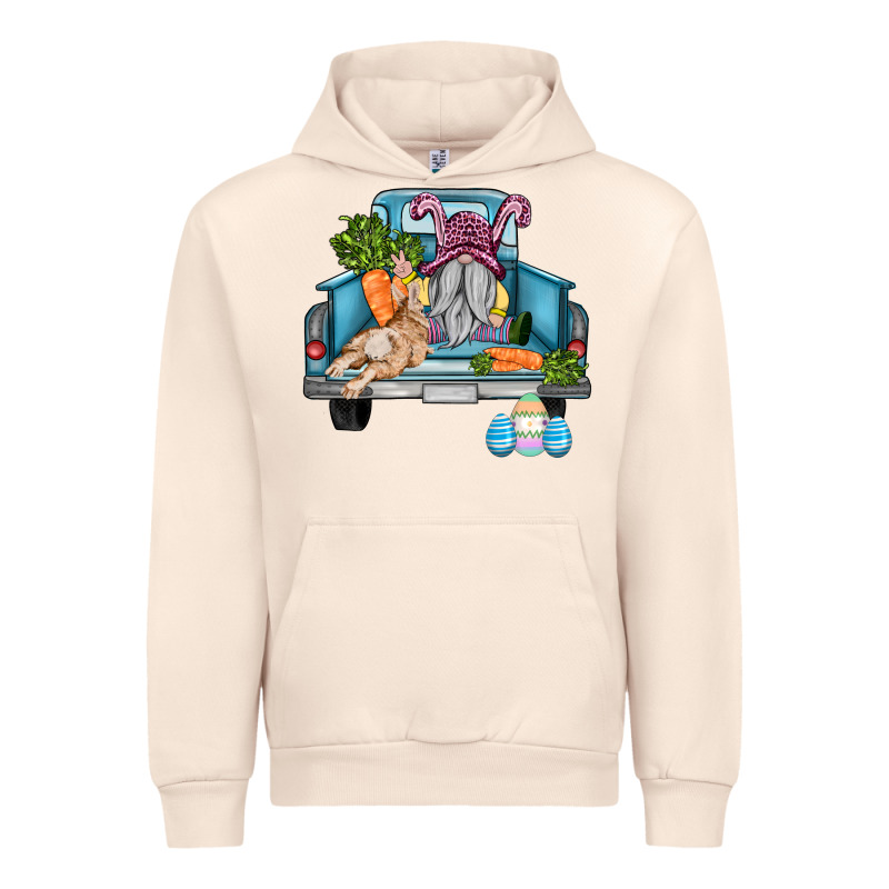 Easter Truck With Gnome And Rabbit Urban Hoodie by AdoDesignShop | Teevron