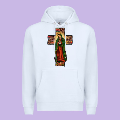 Our Lady Of Guadalupe Cross Premium Hoodie Designed By Jahusdesignshop