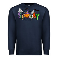 Navy halloween spooky Premium Sweatshirt - Zillion Design Studio