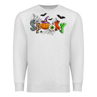 Oatmeal Heather halloween spooky Premium Sweatshirt - Zillion Design Studio