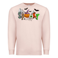 Pale Pink halloween spooky Premium Sweatshirt - Zillion Design Studio