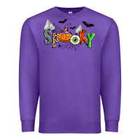 Purple halloween spooky Premium Sweatshirt - Zillion Design Studio