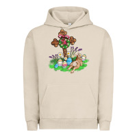 Pigment French Oak religious easter bunny cross Urban Hoodie - AdoDesignShop