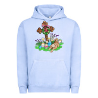 Pigment Grape Ice religious easter bunny cross Urban Hoodie - AdoDesignShop
