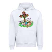 White religious easter bunny cross Urban Hoodie - AdoDesignShop