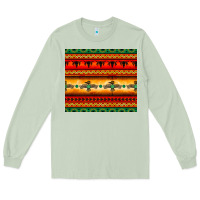 Matcha thunderbird bullskull Aztec pattern Long Sleeve Tee - BarkalooDesign