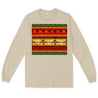 Mushroom thunderbird bullskull Aztec pattern Long Sleeve Tee - BarkalooDesign