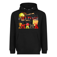 Black somebody's loud mouth softball mama Heavyweight Hoodie - Zillion Design Studio
