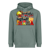Sage somebody's loud mouth softball mama Heavyweight Hoodie - Zillion Design Studio