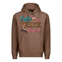 Chestnut coffee teach repeat Premium Hoodie - BundleAndBundleShop