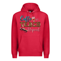 Cardinal coffee teach repeat Premium Hoodie - BundleAndBundleShop