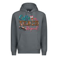 Rock coffee teach repeat Premium Hoodie - BundleAndBundleShop