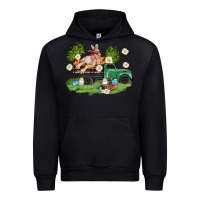 Black easter truck with bunny Urban Hoodie - AdoDesignShop