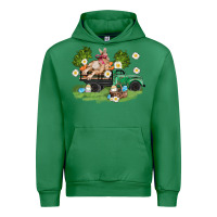 Emerald easter truck with bunny Urban Hoodie - AdoDesignShop