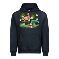 Navy easter truck with bunny Urban Hoodie - AdoDesignShop