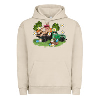 Easter Truck With Bunny Urban Hoodie | Teevron