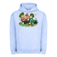Pigment Grape Ice easter truck with bunny Urban Hoodie - AdoDesignShop