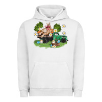 Pigment Lunar Rock easter truck with bunny Urban Hoodie - AdoDesignShop