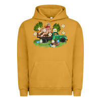 Pigment Peanut Butter easter truck with bunny Urban Hoodie - AdoDesignShop