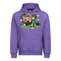 Tulip easter truck with bunny Urban Hoodie - AdoDesignShop