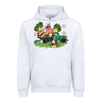 White easter truck with bunny Urban Hoodie - AdoDesignShop