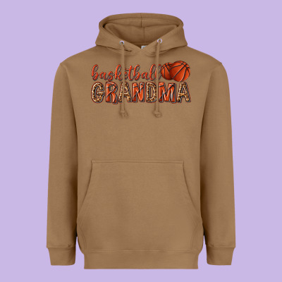 Heavyweight Hoodie basketball grandma with leopard