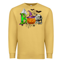 Antique Gold boo halloween Premium Sweatshirt - Zillion Design Studio