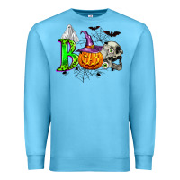 Ocean Blue boo halloween Premium Sweatshirt - Zillion Design Studio