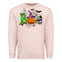 Pale Pink boo halloween Premium Sweatshirt - Zillion Design Studio