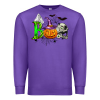 Purple boo halloween Premium Sweatshirt - Zillion Design Studio