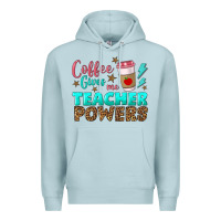 Blue Mist coffee gives me teacher powers Premium Hoodie - BundleAndBundleShop