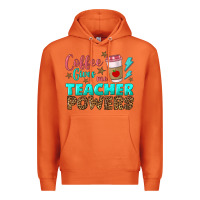 Carrot coffee gives me teacher powers Premium Hoodie - BundleAndBundleShop