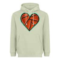 Matcha basketball heart Heavyweight Hoodie - texasbilliewilder