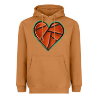 Meerkat basketball heart Heavyweight Hoodie - texasbilliewilder