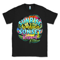 Black sunrise sunburn sunset repeat Classic Tee - BarkalooDesign