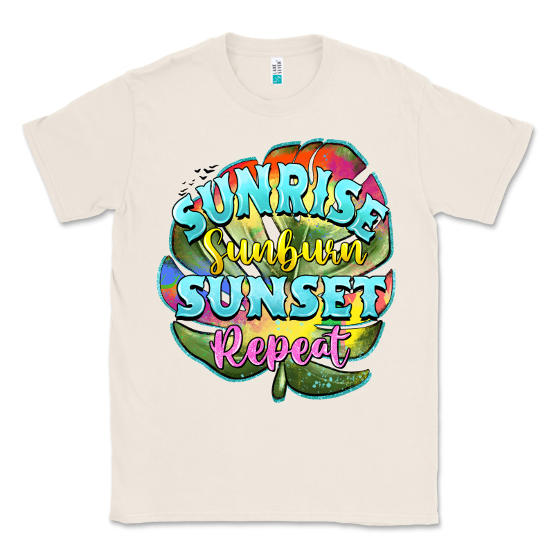 Sunrise Sunburn Sunset Repeat Classic Tee by BarkalooDesign | Teevron