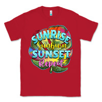 Red sunrise sunburn sunset repeat Classic Tee - BarkalooDesign
