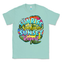 Seafoam sunrise sunburn sunset repeat Classic Tee - BarkalooDesign