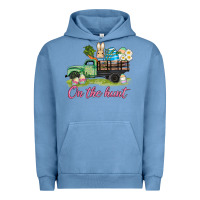 Pigment Pebble Blue easter on the hunt Urban Hoodie - AdoDesignShop