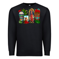Black lady of guadalupe coffee cups Premium Sweatshirt - Zillion Design Studio
