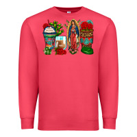 Cardinal lady of guadalupe coffee cups Premium Sweatshirt - Zillion Design Studio