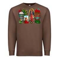 Chestnut lady of guadalupe coffee cups Premium Sweatshirt - Zillion Design Studio