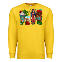 Lemon lady of guadalupe coffee cups Premium Sweatshirt - Zillion Design Studio
