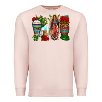 Pale Pink lady of guadalupe coffee cups Premium Sweatshirt - Zillion Design Studio
