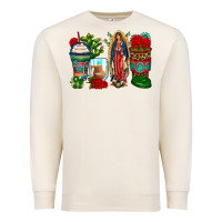 Sandshell lady of guadalupe coffee cups Premium Sweatshirt - Zillion Design Studio