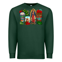 Sports Green lady of guadalupe coffee cups Premium Sweatshirt - Zillion Design Studio