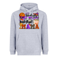 Heather Grey somebody's loud mouth basketball mama Heavyweight Hoodie - Zillion Design Studio