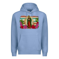Colony Blue western our lady of guadalupe Premium Hoodie - JahusDesignShop