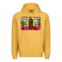 Mustard western our lady of guadalupe Premium Hoodie - JahusDesignShop
