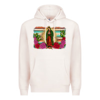 Pale Pink western our lady of guadalupe Premium Hoodie - JahusDesignShop